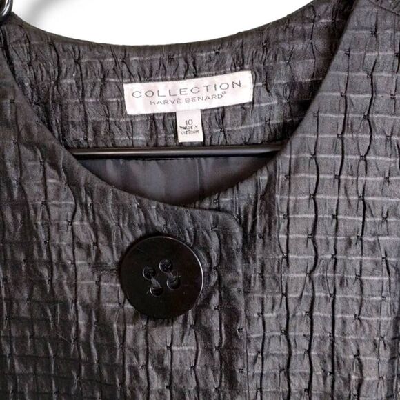 Harve Benard Womens Coat Sz 10 Silk Texture Opera Evening Retroglam Royalty VTG‎ - Picture 10 of 13